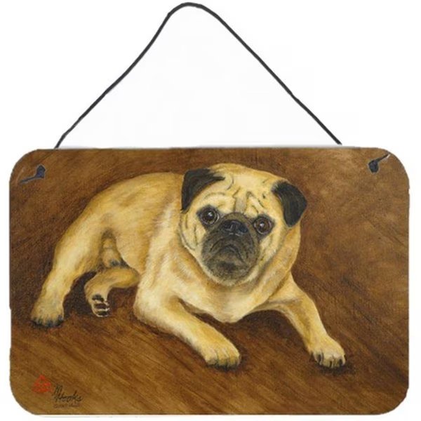 Fawn Pug Roscoe Wall and Door Hanging Prints, Carolines Treasures, Mfr#: MH1062DS812